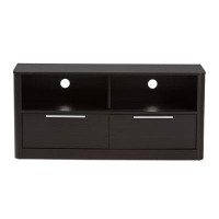 Lefancy.net Lefancy  Carlingford Modern and Contemporary Espresso Brown Finished Wood 2-Drawer TV Stand