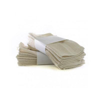 Ebern Designs Eco Cotton Washcloths - Dobby Border - Set of 24