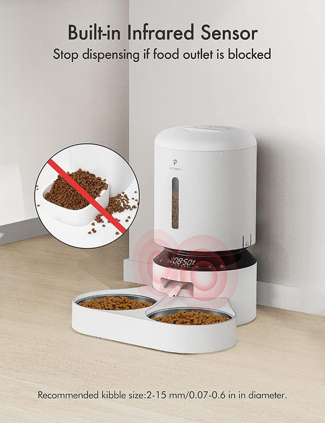 HUGE Discount! Automatic Cat Feeder, Auto Cat Dry Food Dispenser, Desiccant Bag, Portion Control  FAST, FREE Delivery in Accessories - Image 3