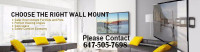 Same-day TV wall mounting Service  all over the GTA - 647-505-7698