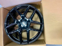 FOUR NEW 21 INCH EURO DESIGN FORZA WHEELS -- 21X9.5 5X112 MOUNTED WITH 265 / 40 R21 CONTINENTAL PREMIUM CONTACT !!