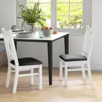 Dining Chair 16.5" L x 21.1" W x 37.5" H White
