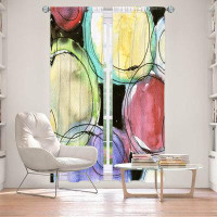 East Urban Home Lined Window Curtains 2-panel Set for Window Size by Marley Ungaro - Artsy Dizzy Spell