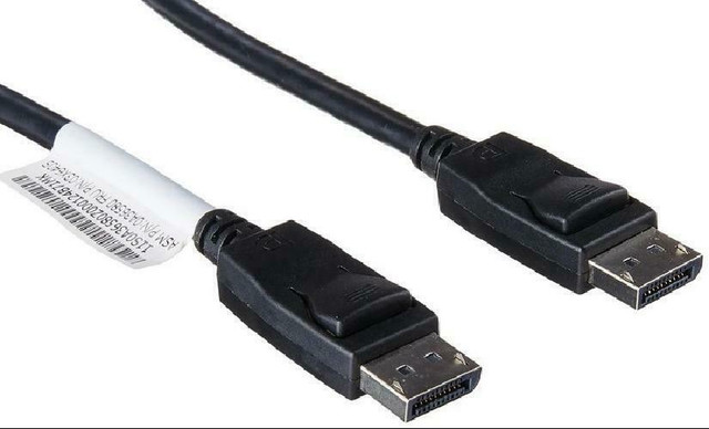 6 ft. USED Lenovo DisplayPort to DisplayPort M-M Cable - Bulk - Black - 03X6405 in Cables & Connectors