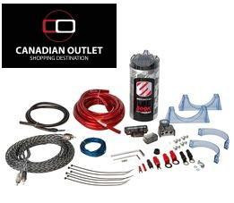 Scosche 1600 Watts 4-Gauge Car Amplifier Install Kit with 0.05F Stiffening Cap in Audio & GPS in City of Toronto
