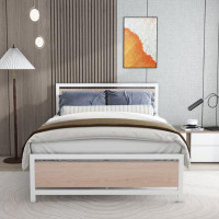 LILI Metal And Wood Bed Frame