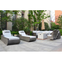 Lark Manor 10 Piece Rattan Complete Patio Set with Cushions
