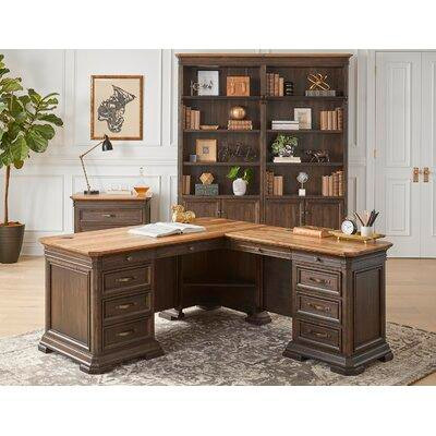 Martin Home Furnishings Sonoma L-Shape Executive Desk in Desks