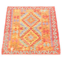Bungalow Rose Bold and Colourful Red Kilim 2'9" x 3'9"