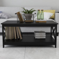 Breakwater Bay Coffee Table Oxford End Table-Black Colour