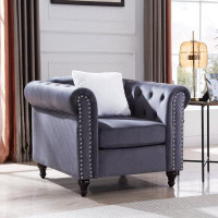 House of Hampton 38.02 Wide Accent Cabinet Armchair Accent Chair Living Room Chairs Reading Chair Club Chair
