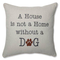 Winston Porter Alfie-Jay A House is Not A Home Natural Throw Pillow