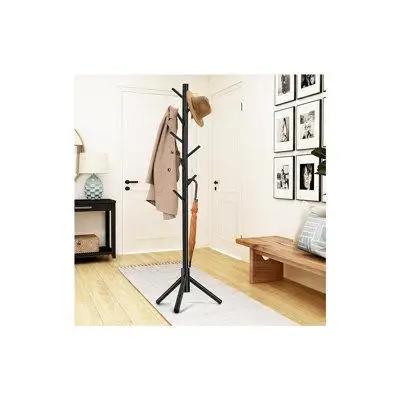 Latitude Run® Coat Rack, Freestanding Coat Rack with 8 Hooks and 3 Adjustable Size Tree Coat Racks for Bedroom