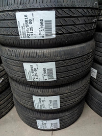 P215/55R18  215/55/18  BRIDGESTONE TURANZA EL440  ( all season summer tires ) TAG # 17060