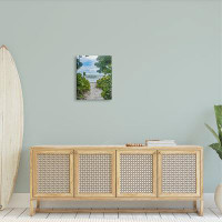 Stupell Industries Overhanging Beach Greenery Plants Path by Mary Lou Photography - Wrapped Canvas Photograph