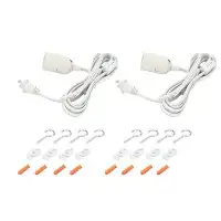 Aspen Creative Corporation 1 Light Plug-in Hanging Socket Pendant Tap Connector