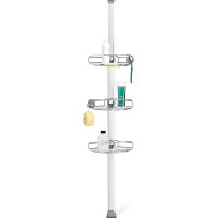 Koala Company 8' Tension Pole Shower Caddy, Stainless Steel And Anodized Aluminum