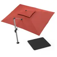 Hokku Designs Hokku Designs 10' X 13' Rectangle Cantilever Umbrella with Steel Plate Base
