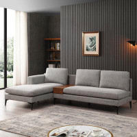 Brayden Studio L-shaped Modern Sectional Couch With Reversible Chaise, Armless Loveseat, 2-piece Free Combination, Left/