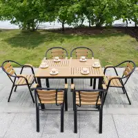 Wildon Home® 6 Leisure Balcony Table And Chair Combination Rectangular 1