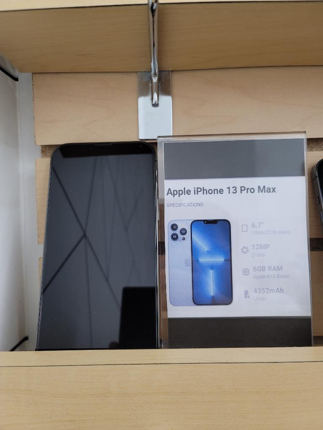 Spring SALE!!! UNLOCKED iPhone 13 Pro Max 128GB 256GB 512GB New Charger 1 YEAR Warranty!!! in Cell Phones