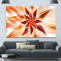 Made in Canada - Design Art 'Dance of Brown Exotic Flower' Graphic Art on Canvas