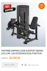GO TO OUR WEBSITE FOR MORE INFORMATION OR ORDER www.esportfitness.ca FREE SHIPPING CUPON WORD IS eSPORT