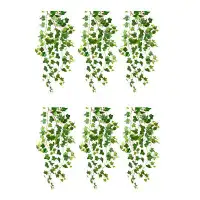 Primrue Primrue 12 Pack Of 40 Inch Stem Artificial Hanging Ivy Plant, Faux Hanging Plant For Indoors & Outdoors, Fake Gr