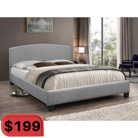 Grey Platform Bed Sale !! Reliable Shipping !!
