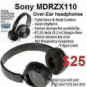Sony MDR-XB450AP Extra Bass Headphone headset in General Electronics in City of Toronto - Image 2