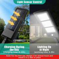 Ebern Designs LED Solar Street Light Motion Sensor Super Bright Outdoor Road Lamp
