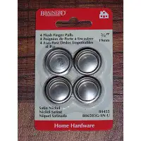 D. Lawless Hardware (4-Pack) 3/4" Flush Finger Pull Satin Nickel