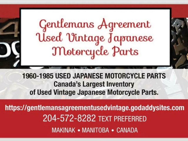 Canadas Largest Inventory Of Vintage Jap Motorcycle Parts  in Motorcycle Parts & Accessories in City of Halifax