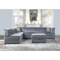 Ebern Designs Bowers 7 Piece 126" Modular Sectional Sofa