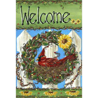 Toland Home Garden Welcome Nest 28 x 40 inch House Flag