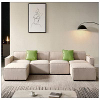Latitude Run® Modular U Shape Sectional Fabric Sofa