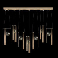 Fine Art Handcrafted Lighting Aria 60" W Linear Pendant with Charm 3