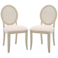 ClickDecor Linen Solid Wood Side Chair