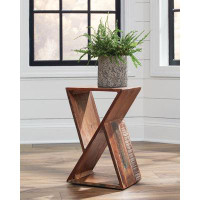 Alma Lily Geometric Accent Table Natural
