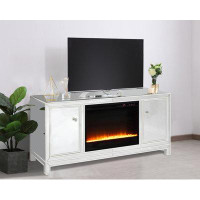 Mercer41 60'' W Storage Credenza with Electric Fireplace Included