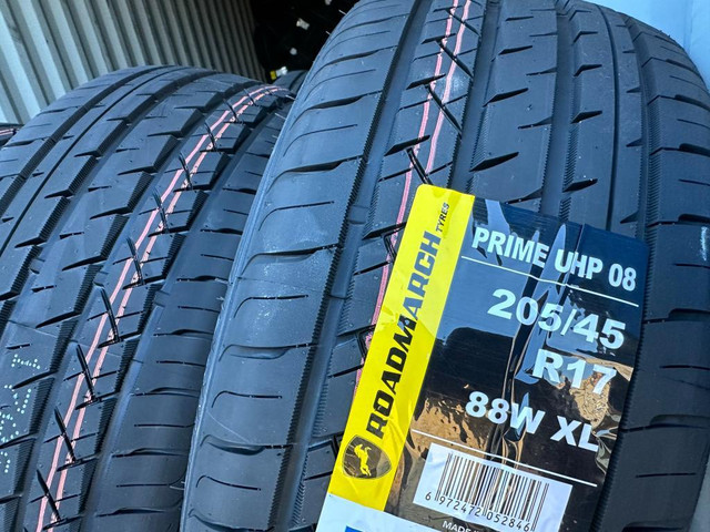 205/45R17 NEW SET ALL SEASON TIRES ROADMARCH 205/45/R17 TIRE 205 45 17 in Tires & Rims in Kitchener Area