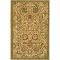 Alcott Hill Abell Hand-Knotted Wool Brown/Tan Area Rug