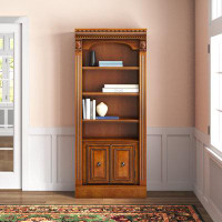 Lark Manor Zaphod 80.25" H x 32.25" W Solid Wood Standard Bookcase
