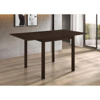 Lark Manor Rectangular Dining Table with Drop Leaf Cappuccino