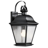 Canora Grey Shellsburg Black 1 - Bulb 19.5" Outdoor Wall Lantern