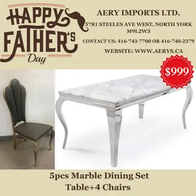 Fatherss day Special sale on Furniture!! Dining Sets &amp;Coffee table on sale!! #marbledining #dining