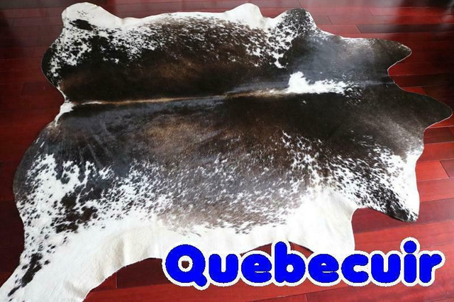 Tapis peau de vache Cowhide rug decoration promotion Noel Christmas in Rugs, Carpets & Runners in Québec