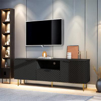 Afia Premium Collection Tv Stand With Iron Feet And Carving Process