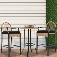 Bay Isle Home™ Kinton Round 2 - Person 37" Long Bistro Set with Cushions