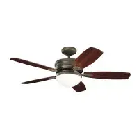 Hokku Designs Reade 52" 5 - Blade LED Standard Ceiling Fan with Wall Control and Light Kit Included